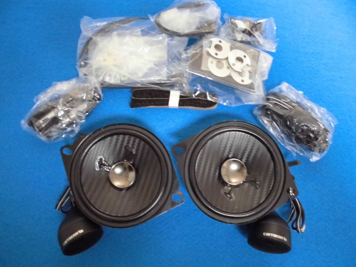 スズキキャリイ現行型 DA16T 交換用に 社外パイオニアスピーカーハイレゾセパレート2ウェイ 純正スピーカー取付説