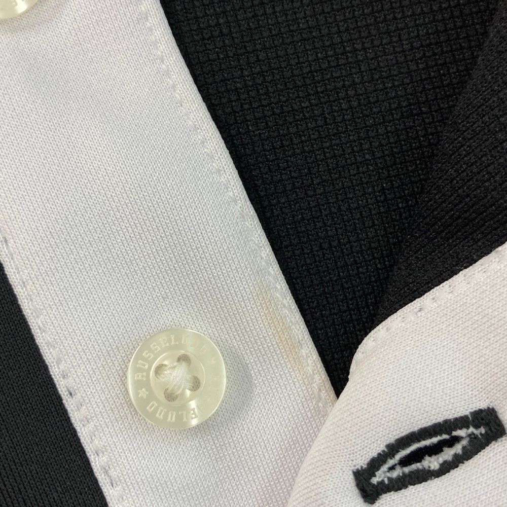 RUSSELUNO ラッセルノ 半袖シャツ 総柄 ブラック系 4 ゴルフ