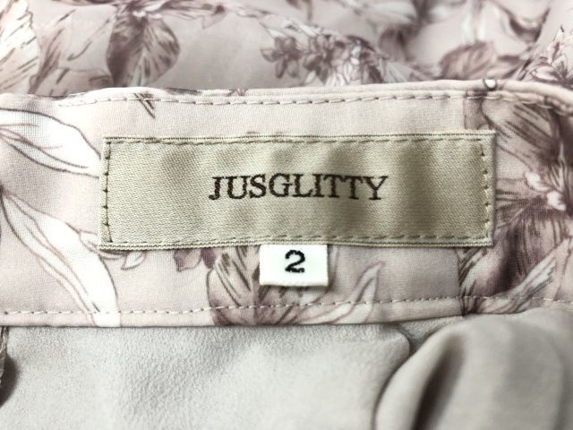 中古】 JUSGLITTY ジャスグリッティー シアーフラワープリント