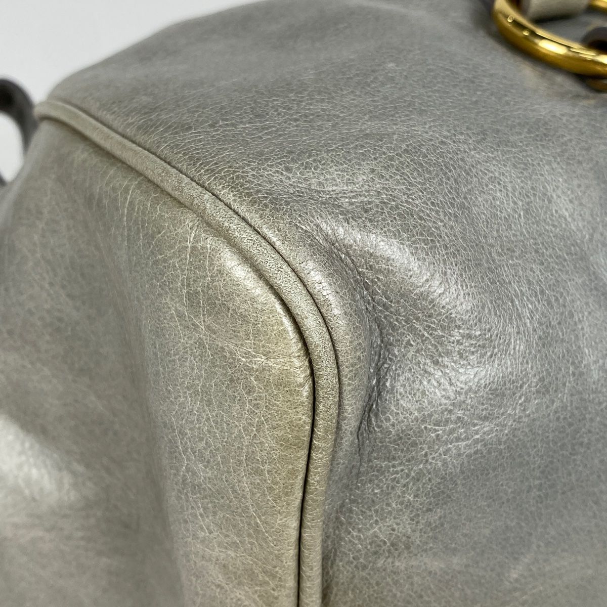 miu miu グレー リボン ハンドバッグ MIU MIU グレー ハンドバッグ