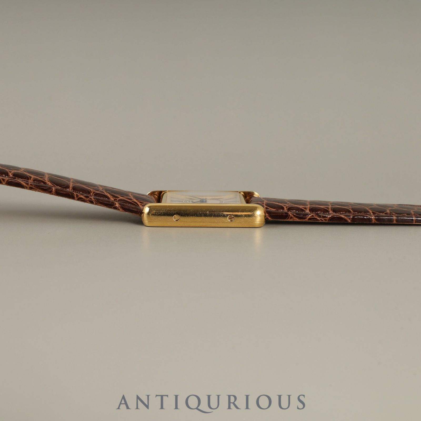 カルティエ マストタンク SM W1005554 / 1613 クォーツ SV925 革 純正  