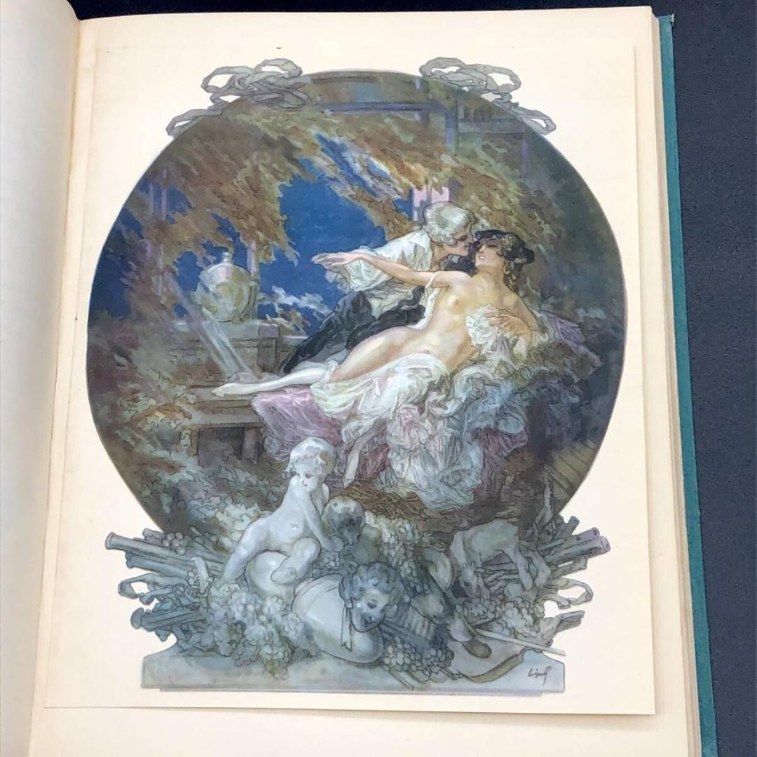 洋書 リトグラフ６枚 フランツ フォン バイロス | モーツァルト 謝肉祭 オペラ Franz Von Bayros | 1922年 NO 928 | 1150部 POP_KOS