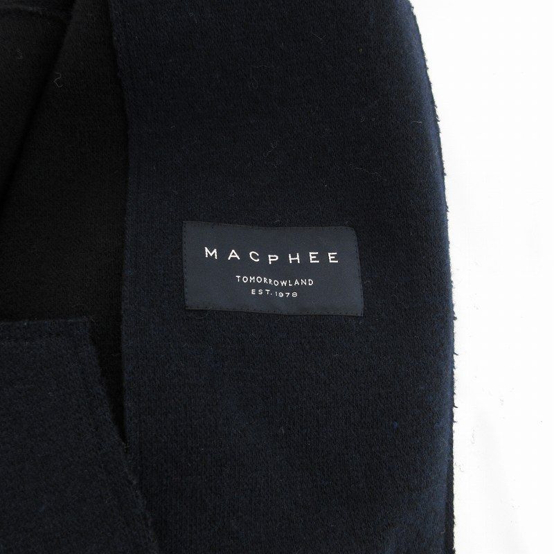 マカフィー MACPHEE トゥモローランド ロングコート ボタンレス