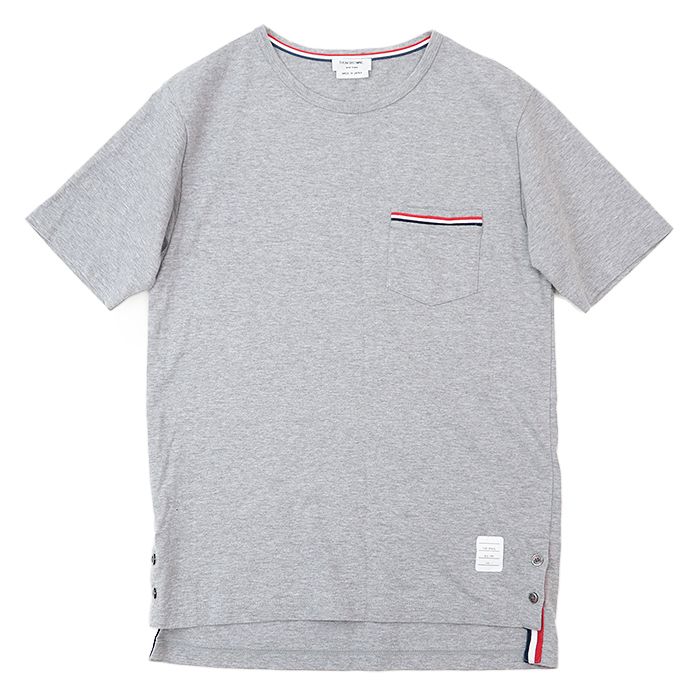 SALE】THOM BROWNE トムブラウン Tシャツ ポケット サイド