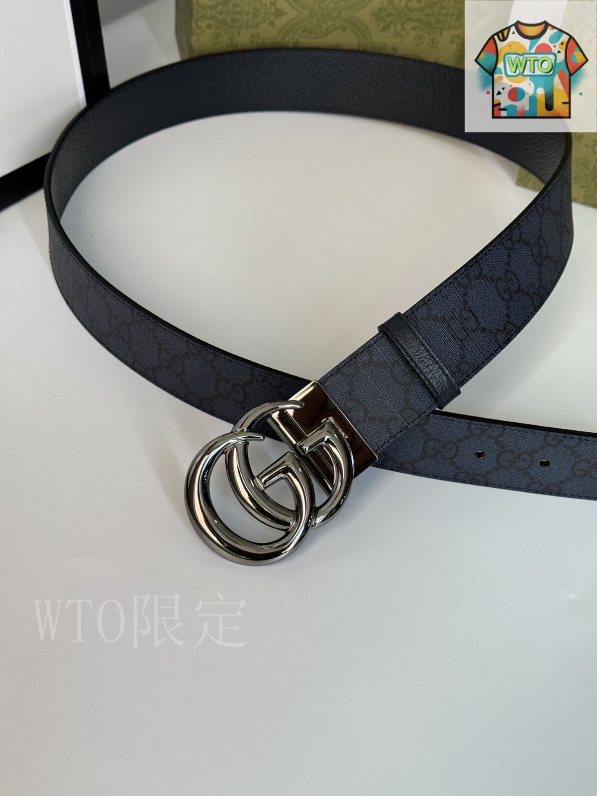 今日特価】Gucci グッチ ダブル G レトロ回転バックル ベルト