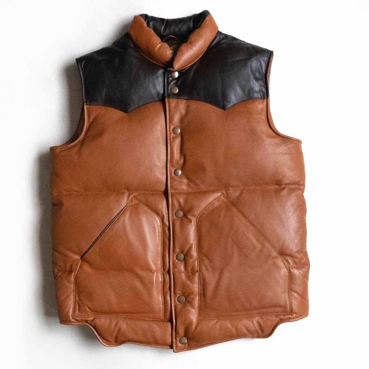 希少 Y'2 LEATHER SHEEP SKIN LEATHER ダウンベスト