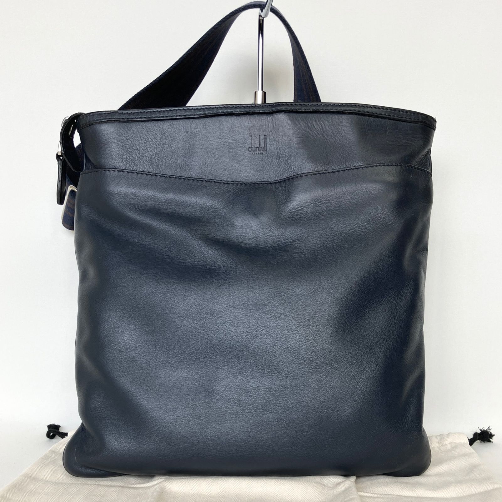 2409-196｜美品｜ダンヒル ショルダーバッグ レザー ブラック