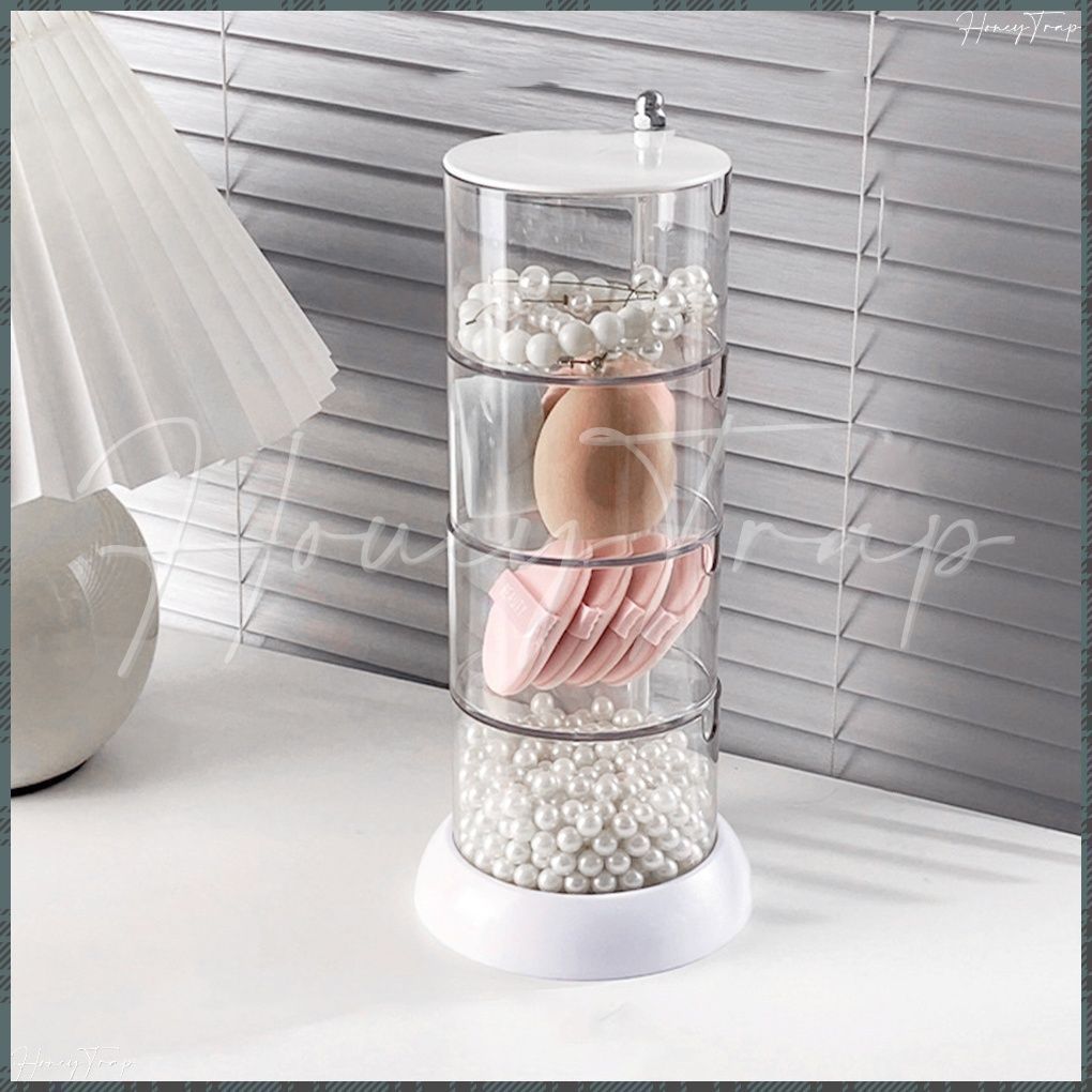 2段3段4段回転収納ボックス 透明