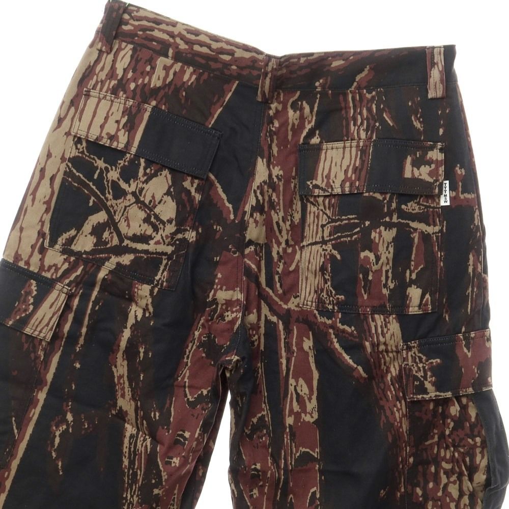 中古】【未使用】ティー TTT MSW 2024年春夏 コットン ツリー柄 カーゴ