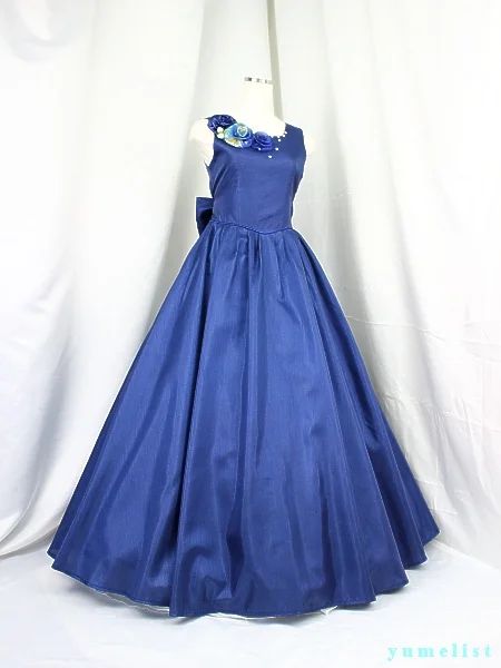 ゆめりすとカトヴィツェv2 ネイビー 165 LONG 演奏会用子供ドレス