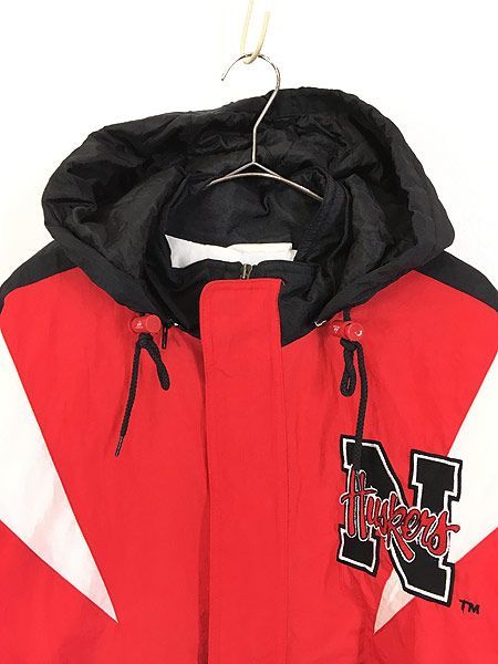 古着 Nebraska Huskers ハスカーズ 両面 パッチ パデット ジャケット