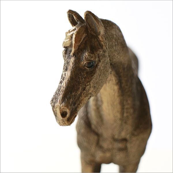 馬 置物 オブジェ アンティーク レトロ ウマ 花台