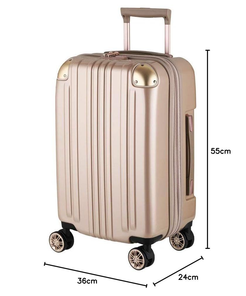 レジェンドウォーカー スーツケース 1泊2日 SSサイズ 32～39 L グリーン 機内持ち込み 軽量 旅行用 拡張機能 TSAロック ダブルキャスター キャリーケース バッグ 5122-48-CGD