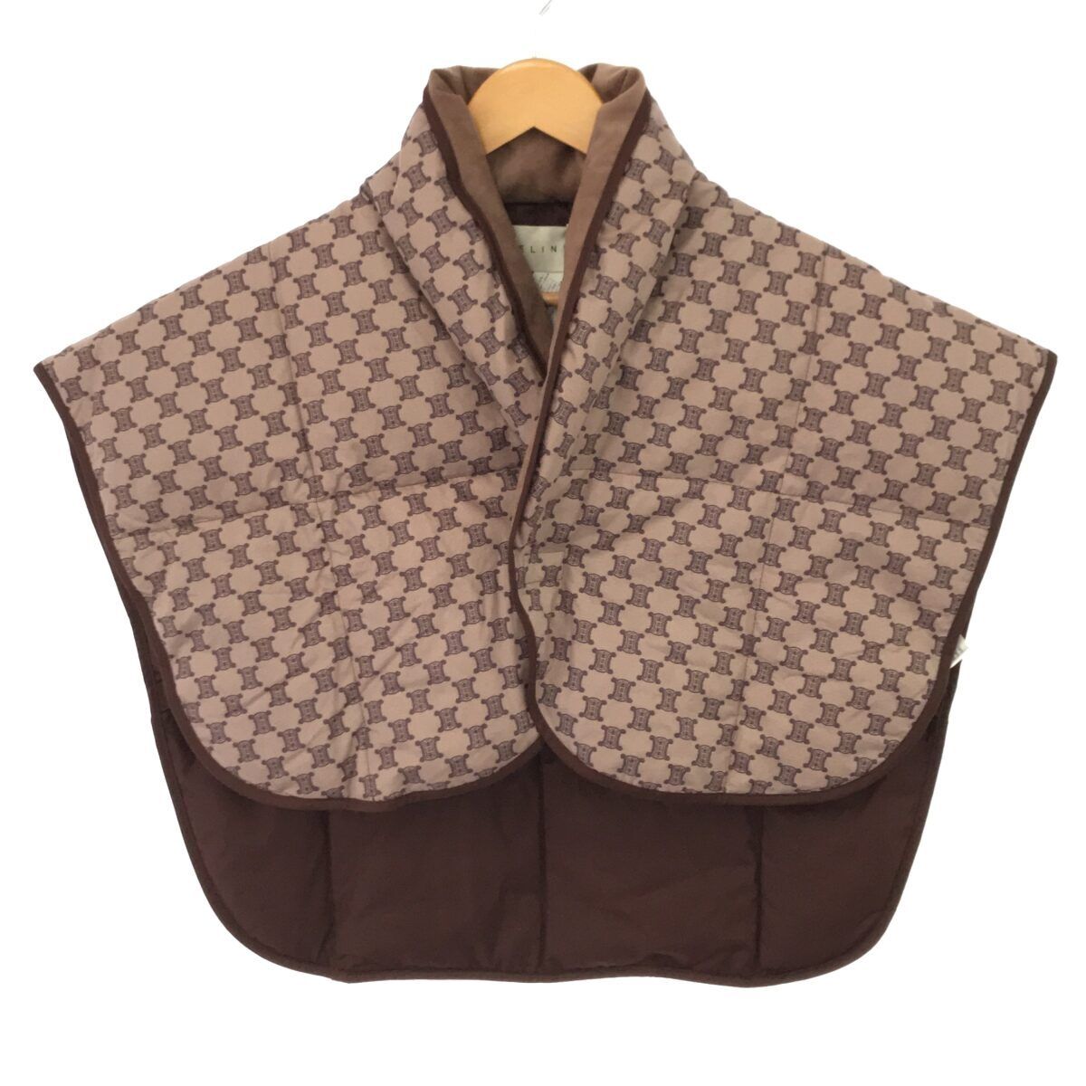 箱なしCELINE 羽毛 肩当て 男女 2点セット セリーヌ男女兼用羽毛肩当て