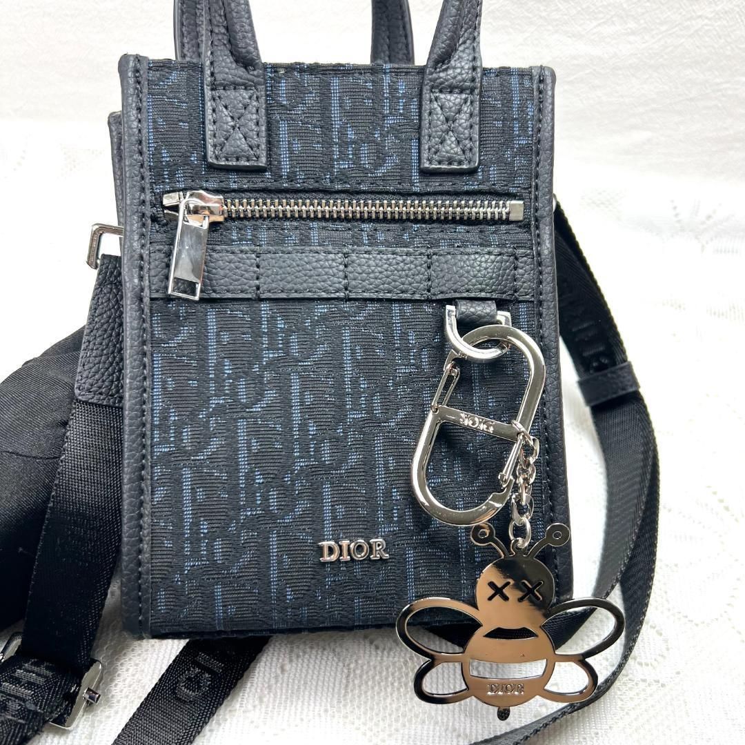 Dior スマホショルダーバッグ ディオール スマホ ショルダー dior オブリーク スマホバッグ
