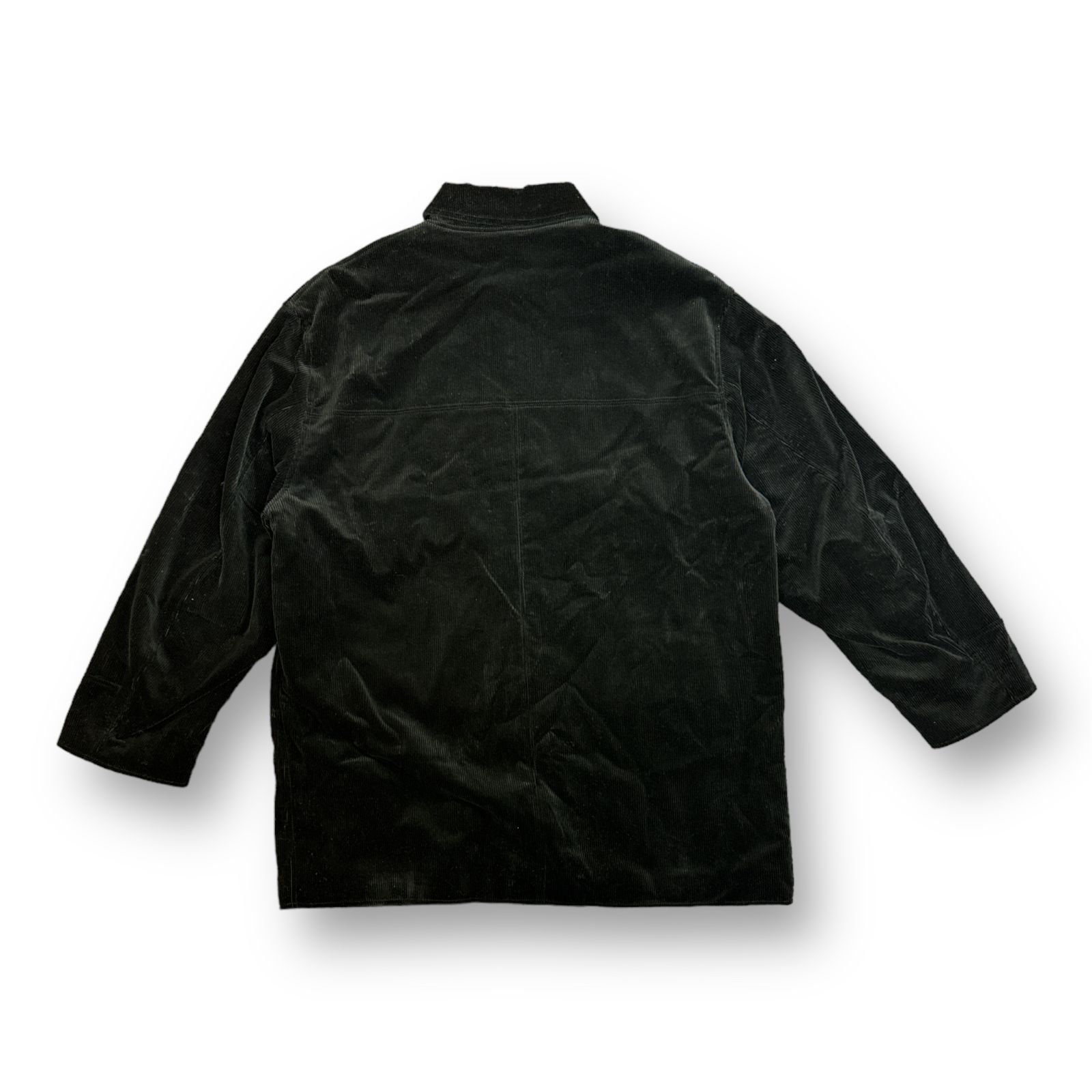 定価62700円 WACKO MARIA 21AW CORDUROY CAR COAT コーデュロイカーコート ワコマリア BLACK XL  21FW-WMO-CO18 67100A