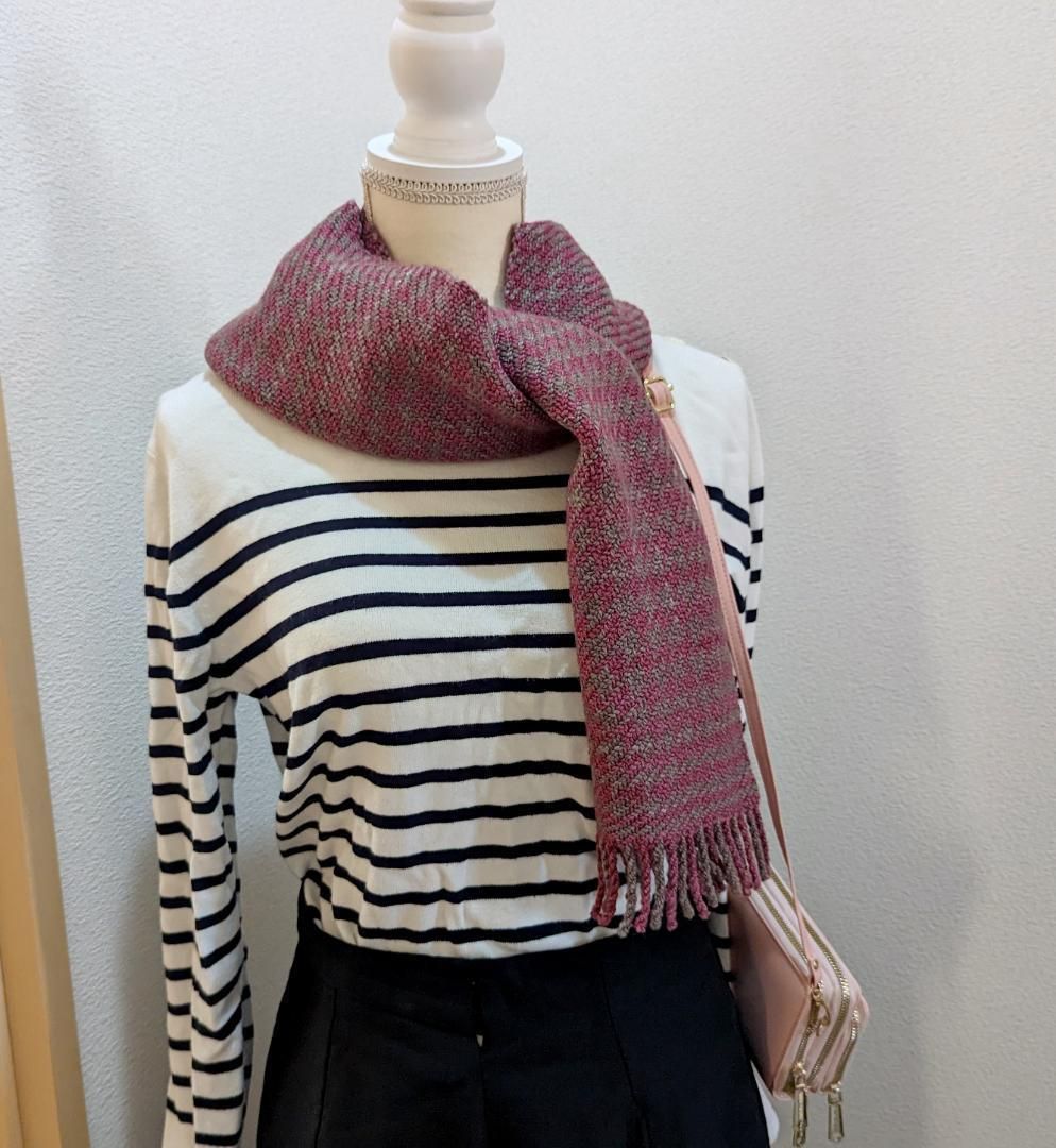 安心のメルカリ便】千鳥格子が素敵なシルクウール製ハンドメイド