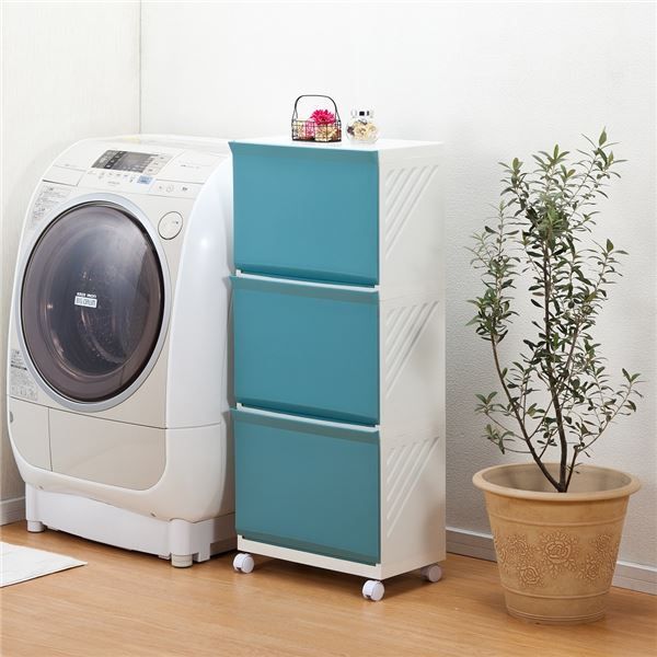 クレバン323隠せるランドリーラック3段