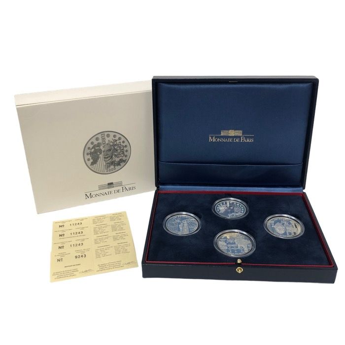 Monnaie de Paris 銀貨セット 4枚 MONNAIE DE PARIS 銀貨 4種セット シルバー コイン 硬貨