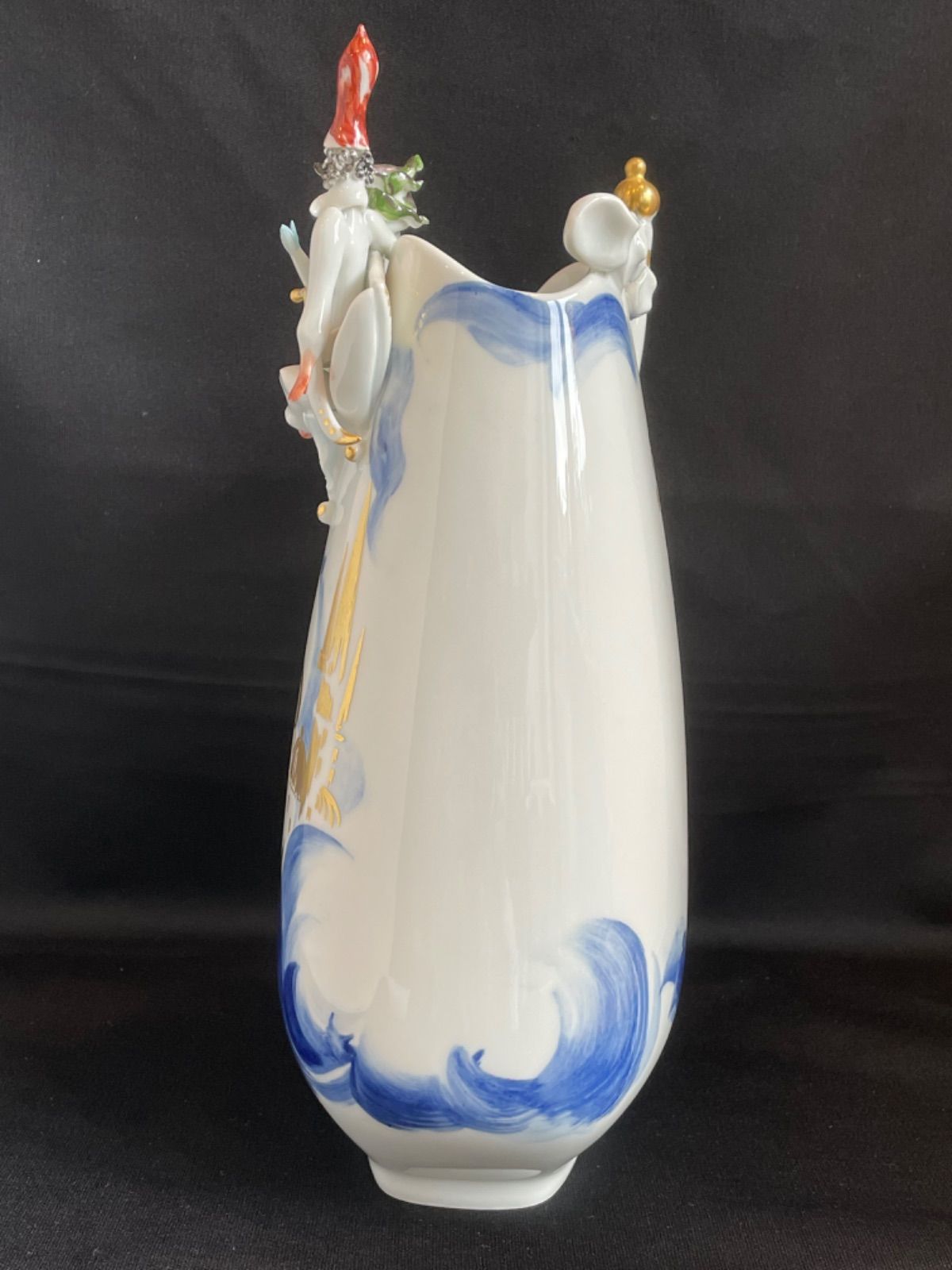 Meissen マイセン アラビアンナイト フィギュリン 空飛ぶ絨毯 花瓶