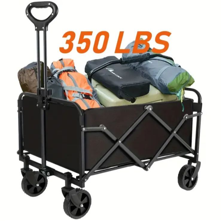 ワゴン キャリーワゴン 折りたたみ 押す 軽量 子供 子供乗せ 2段 大容量 キャリーカート タイヤ大きい 4輪 砂浜 悪路 折り畳み 階段 カート タイヤ ハンドトロリー 頑丈 ポータブル ビーチ トロリーカート アウトドア スポーツ 釣り 輸送 トロリー WWW_OLIVIERBERNSTEIN_COM