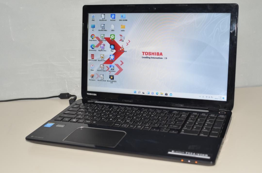 東芝 - ●新品SSD●東芝 Win10 T554/45KB i3-4005U 8GB 中古ノートパソコン Windows11+office 爆速SSD256GB 東芝