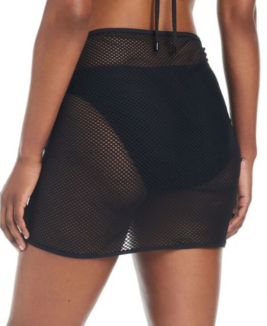 サンクチュアリー レディース スカート ボトムス Women s Sea Crocheted Cover-Up Sarong Skirt Black