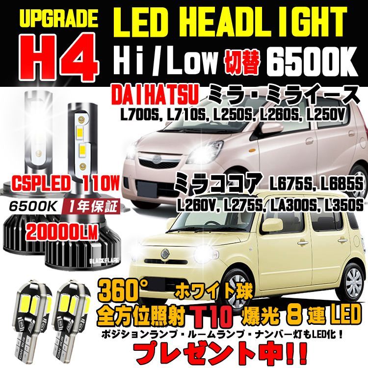 ティアナ J31系 H4 LEDヘッドライト H4 Hi Lo 車検対応 H4 12V 24V H4 LUMRAN ヘッドランプ ルムラン - 2
