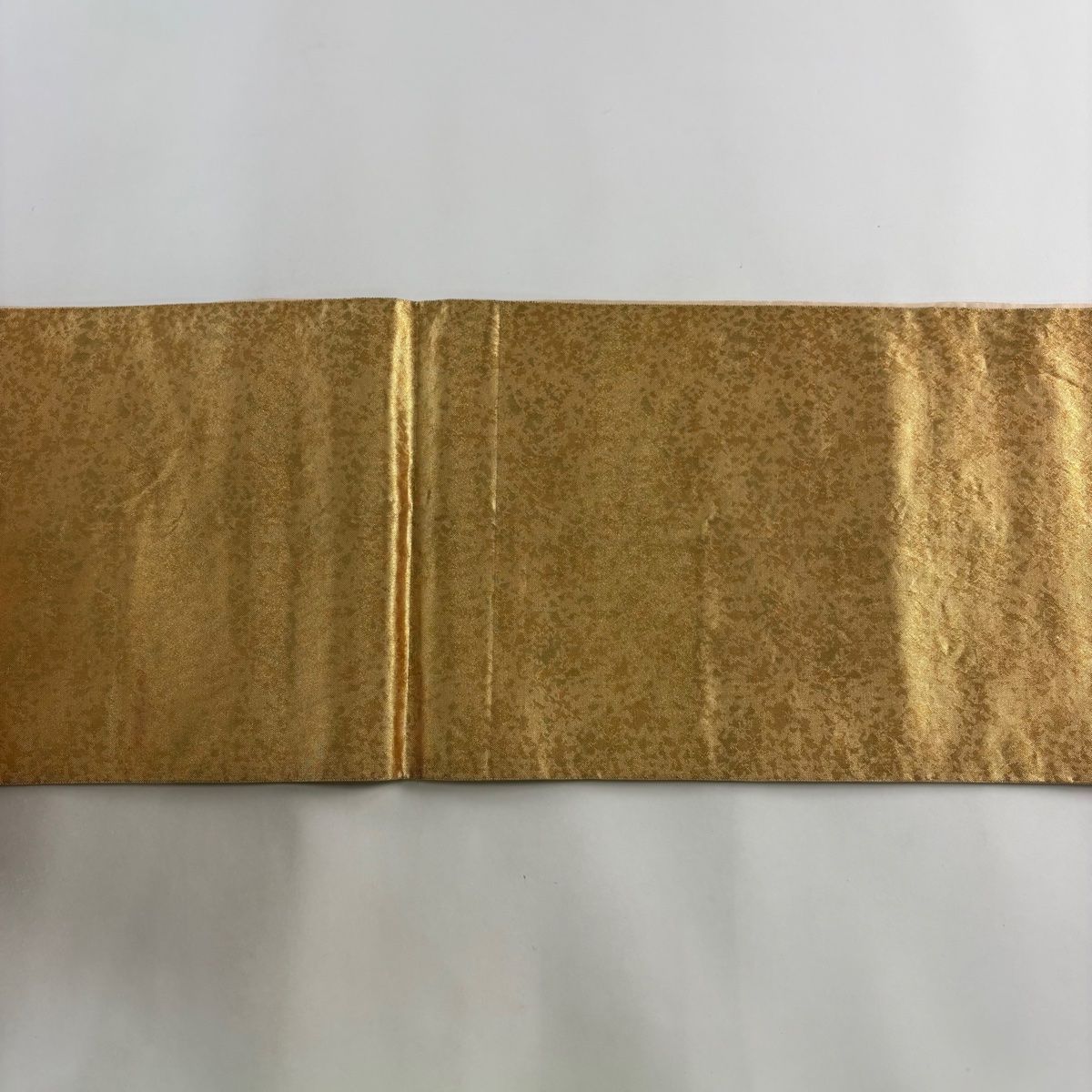 A42新品未使用　美品袋帯　箔　金糸　多彩　　唐草紋　正絹 袋帯 美品 逸品 落款あり 小森草木染工房 佐賀錦 菱 花鳥 金糸