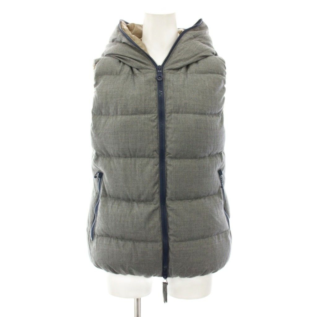 ダントン DANTON インナーダウンベスト Uネック ベージュ 34 楽天市場