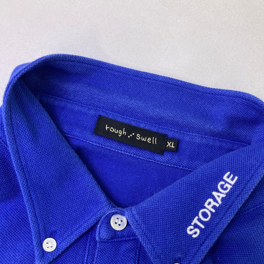 rough:swell ボタンダウンシャツ XL 青 対象2点で10%OFF3点で20%OFFセール対象＞ 【graphzero】BUTTON
