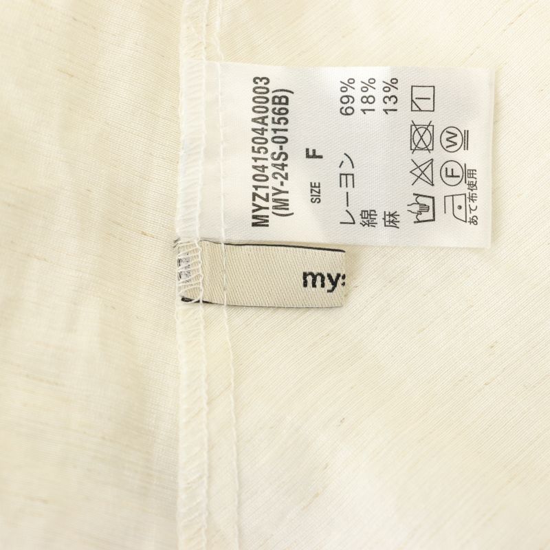 ミスティック mystic 24SS バックシャンノースリブラウス ミスティック mystic 24SS バックシャンノースリブラウス