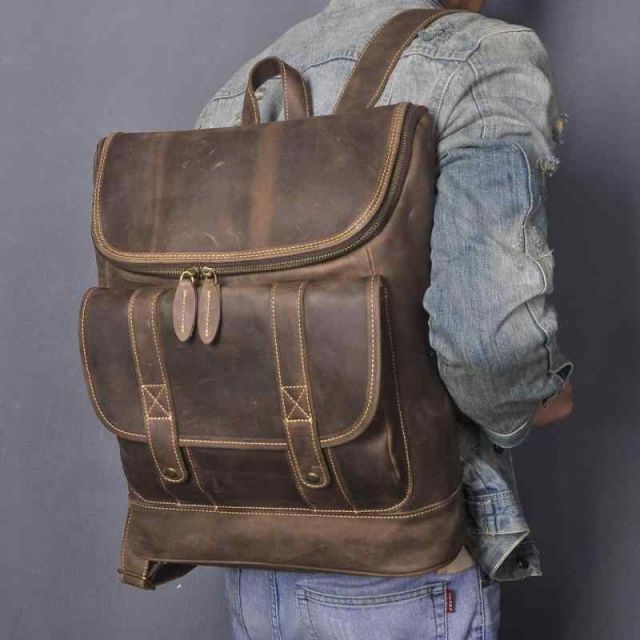 メンズ 鞄 カバン バック ファッション オシャレ アイテム 小物 レザー 牛革 レトロ メンズ 大容量 バック パック コンピュータ PC 収納 バッグ