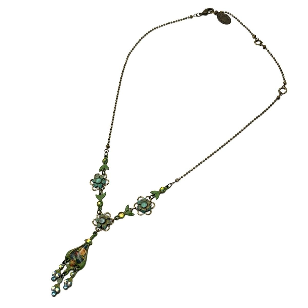 ミハエルネグリン　定番クロスネックレス　グリーングラデーション ミハエルネグリン 定番クロスネックレス グリーングラデーション 楽天