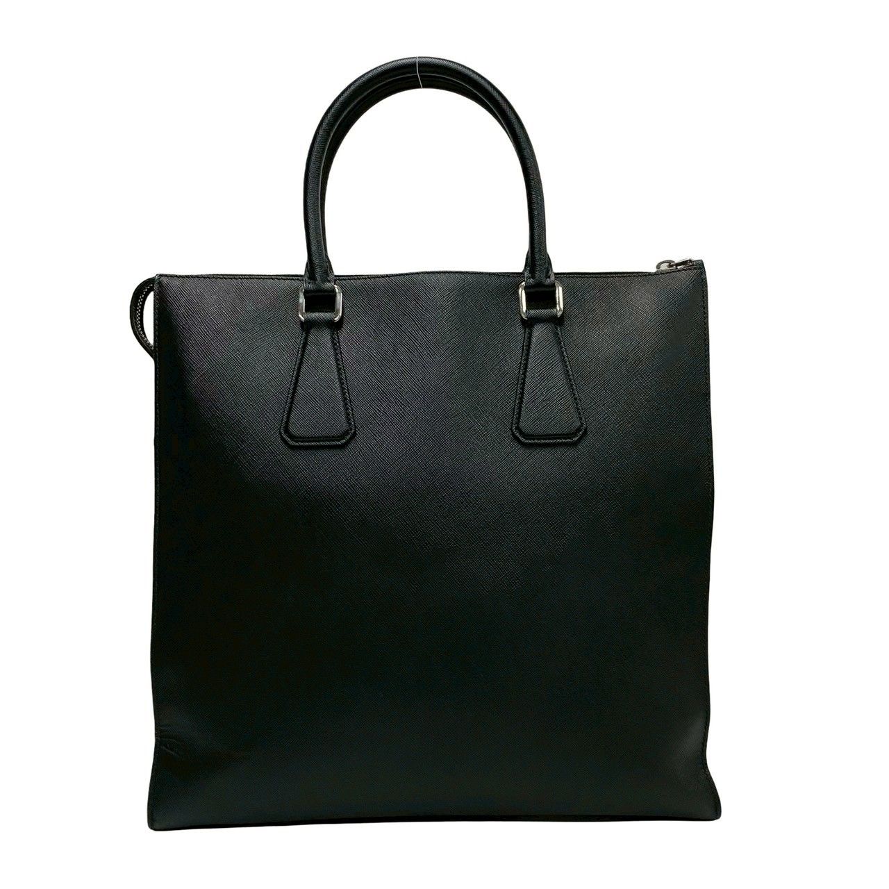 美品 PRADA プラダ サフィアーノ レザー 本革 トートバッグ ブラック