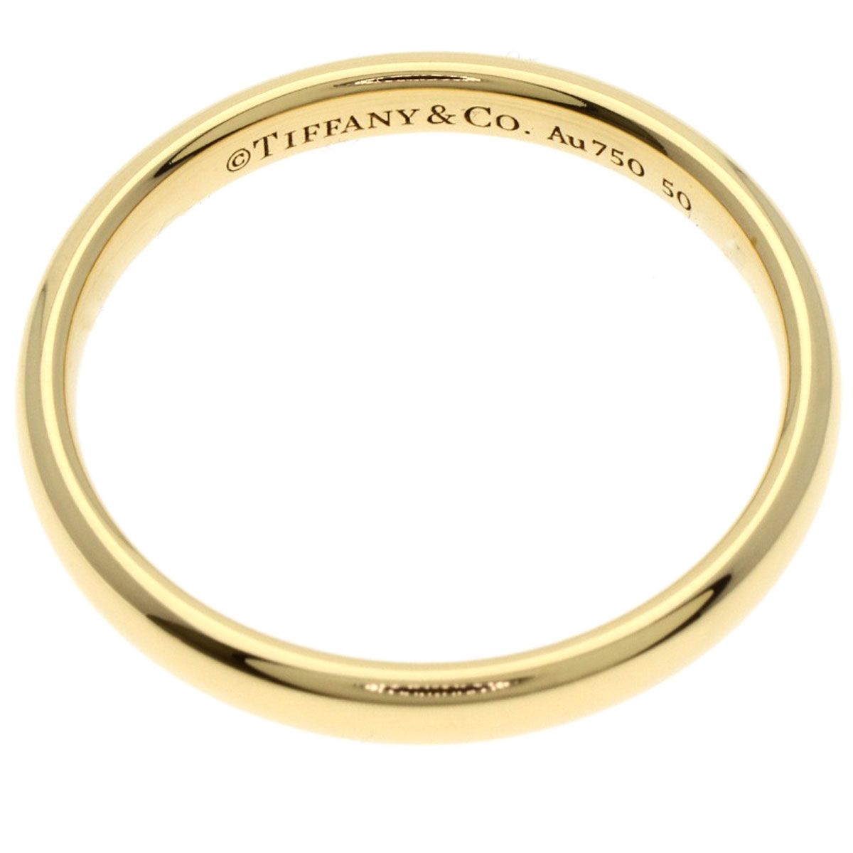 ティファニー TIFFANY K18YG 6.5号 ウエディングバンドリング