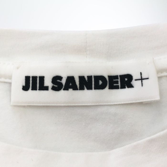 ジルサンダープラス JIL SANDER クルーネック 裾ロゴ刺繍 半袖Tシャツ カットソー Mサイズ ホワイト 春夏【中古】【新品同様】【美品】 -  メルカリ