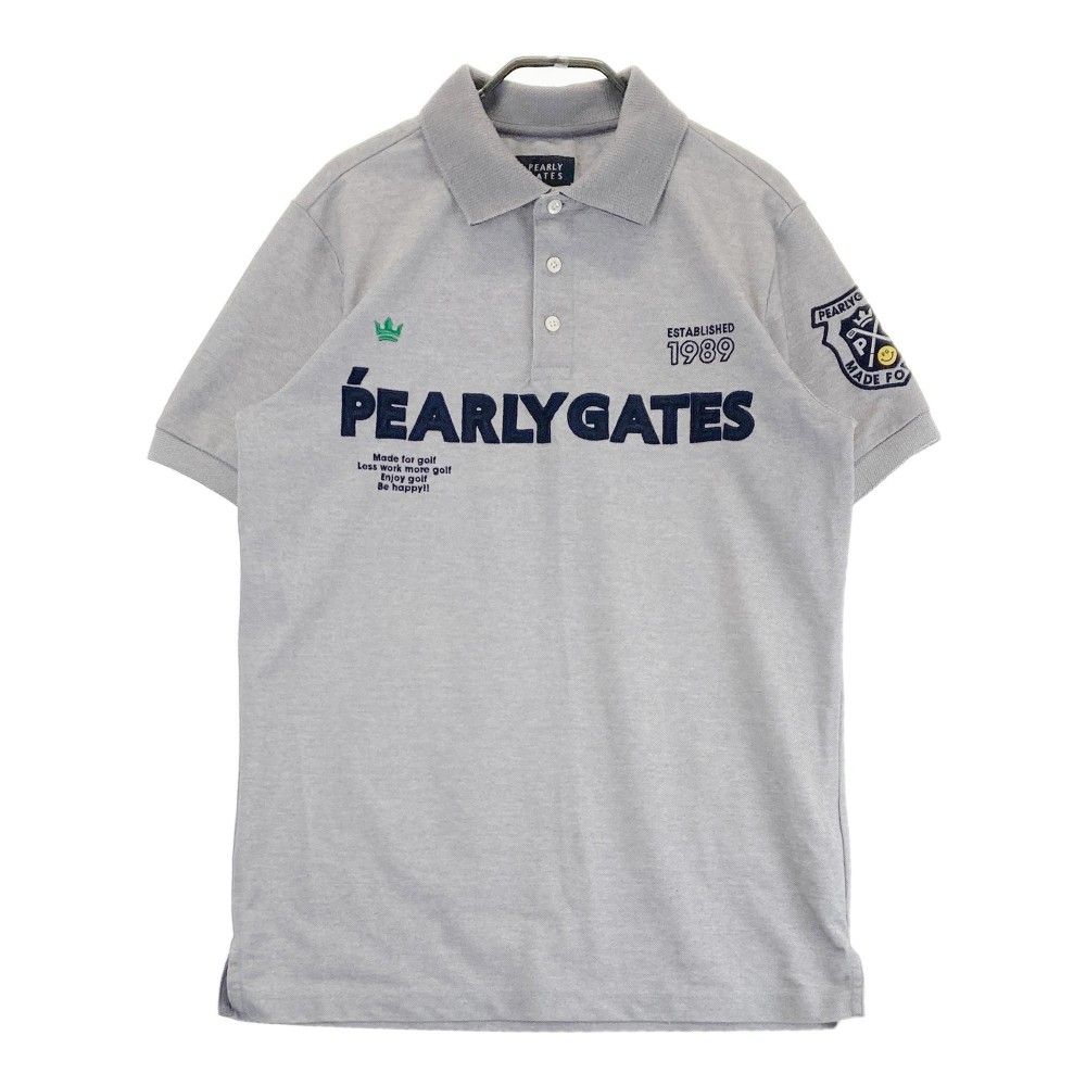 サイズ：5 PEARLY GATES パーリーゲイツ 半袖ポロシャツ グレー