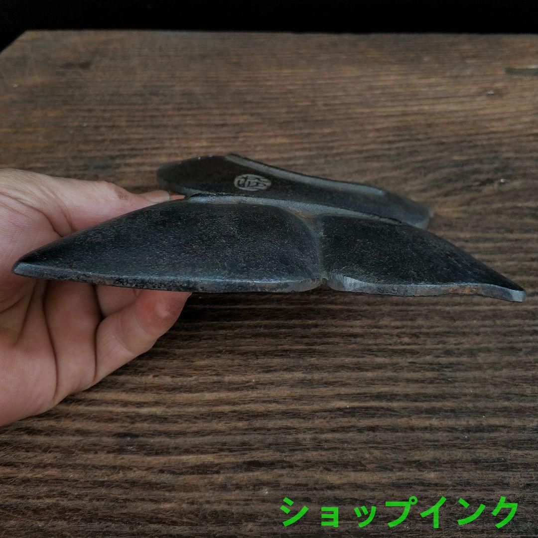 鉄器 蝶硯池 筆洗い 文房置物・案頭 書道具 文房具 工芸品美術品