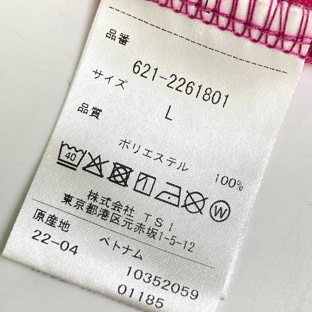 サイズ：L PING ピン 長袖ポロシャツ ピンク系 [240101498705