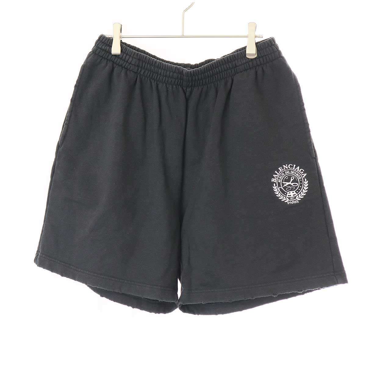 BALENCIAGA バレンシアガ 21AW ダメージ加工スウェットショートパンツ