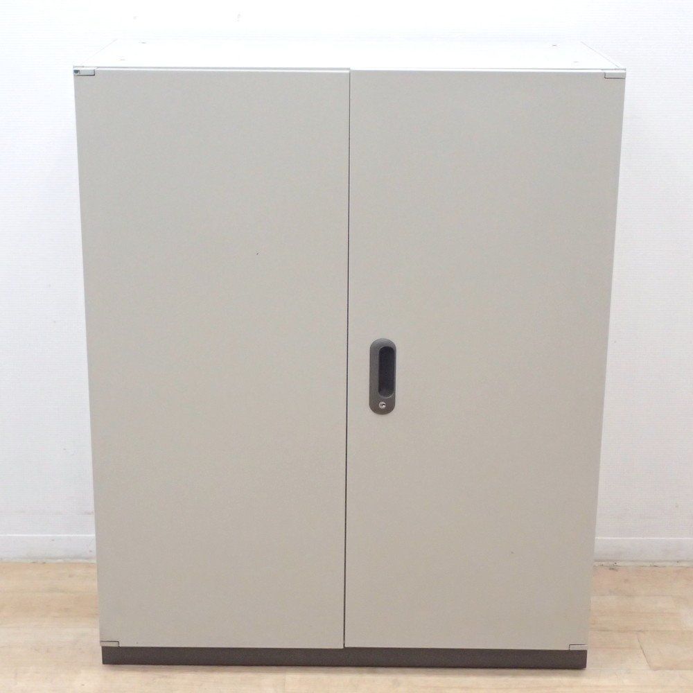 プラス PLUS リンクス LINX LX-5 両開き書庫 L5-105A 3段 A4 エルグレー キャビネット 収納庫 物置 書類棚 EG18802 オフィス家具