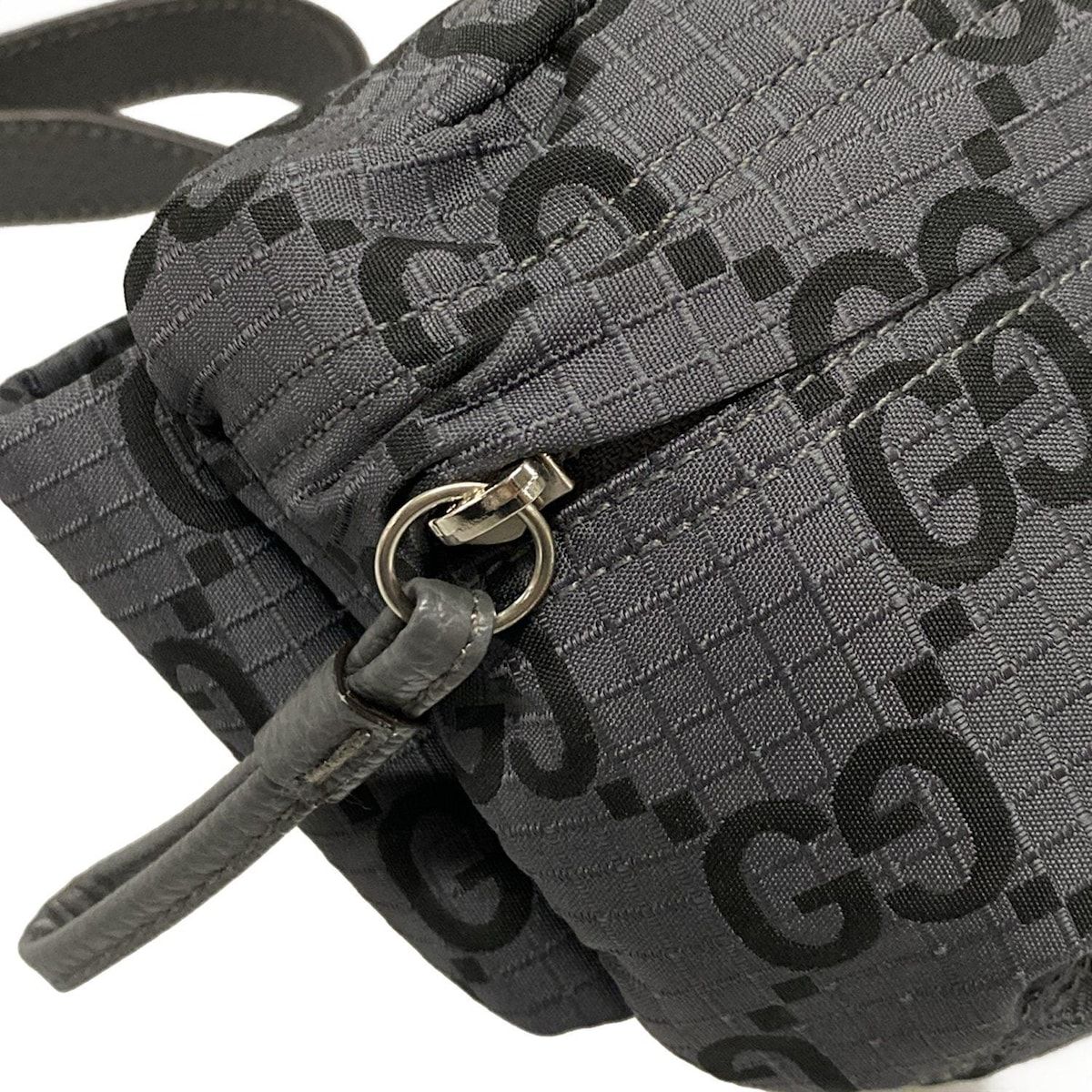 グレー×黒 レザー