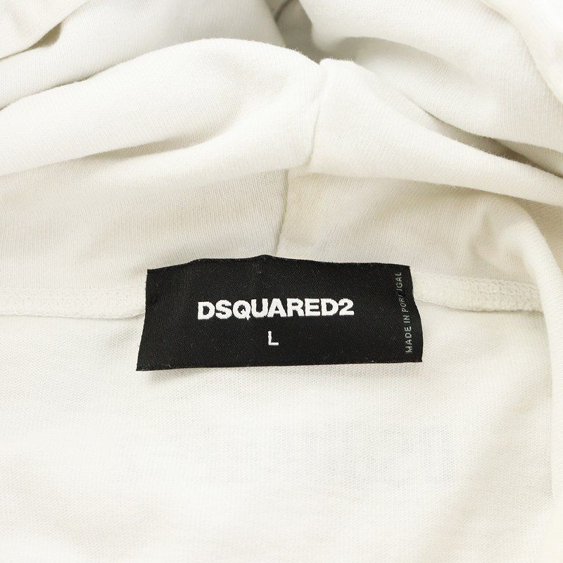 国内正規　DSQUARED2 パーカー Ｌ　白 楽天市場】【30%OFFセール】DSQUARED2 ディースクエアード