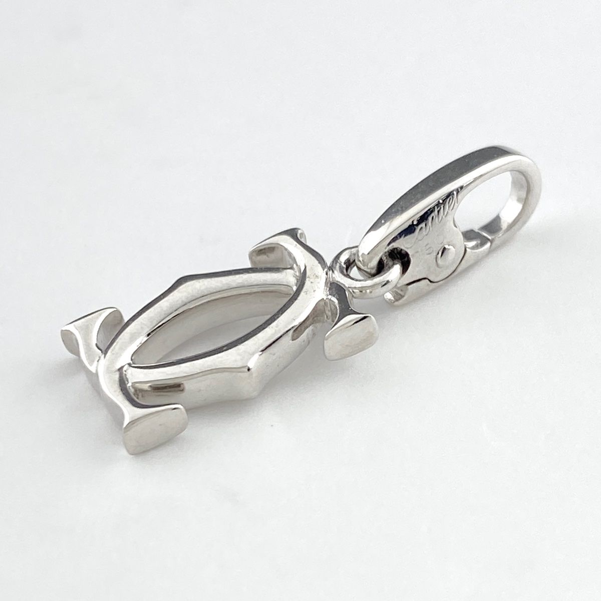 カルティエ CARTIER 2C チャーム WG ホワイトゴールド ペンダント 