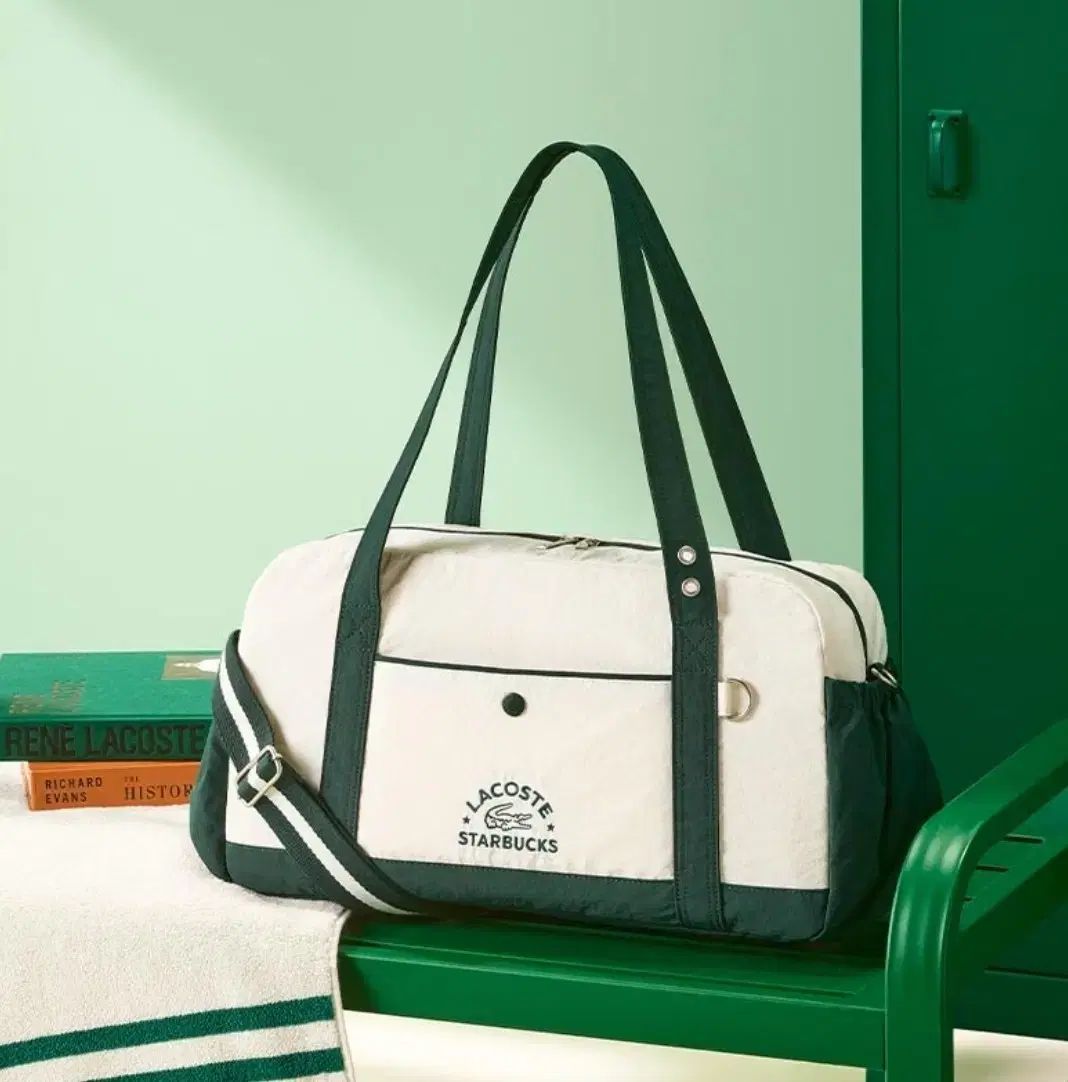 STARBUCKS スターバックス 周波数 LACOSTE ラコステ バッグ 緑