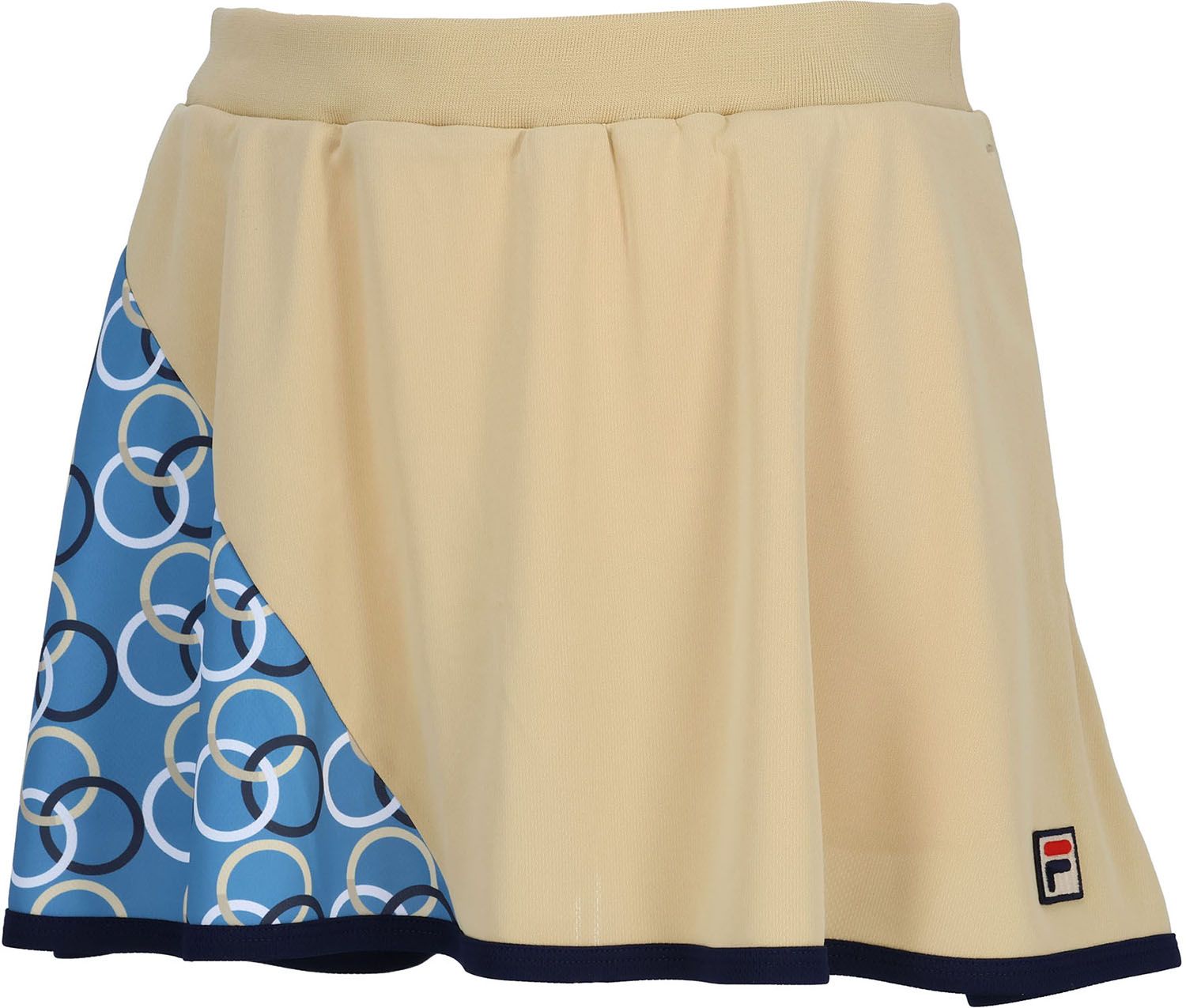 フィラ FILA テニス スコート レディース ウィメンズ 女性 大人 スカート ボトムス ウェア アシンメトリー ロゴ 部活動 クラブ サークル スクール チーム 練習 試合 大会 EL0202 12C ダークブルー