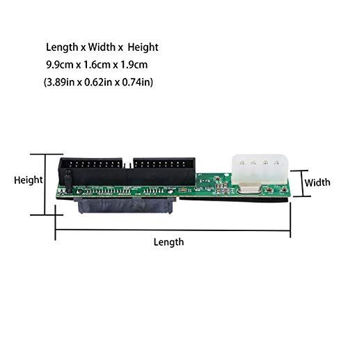 SATA F/3.5 M SinLoon SATA-IDE 変換 PCBボードアダプタ、2.5 3.5 SATA ATAからHDD CD-ROM変換 (青SATA F3.5 M)