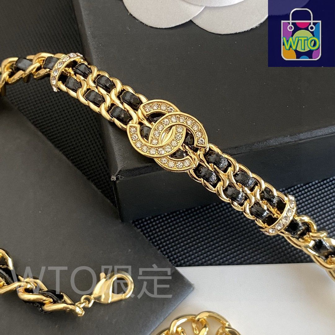 今日特価】Chanel シャネル 2024 年新モデル 皮紐ネックレス