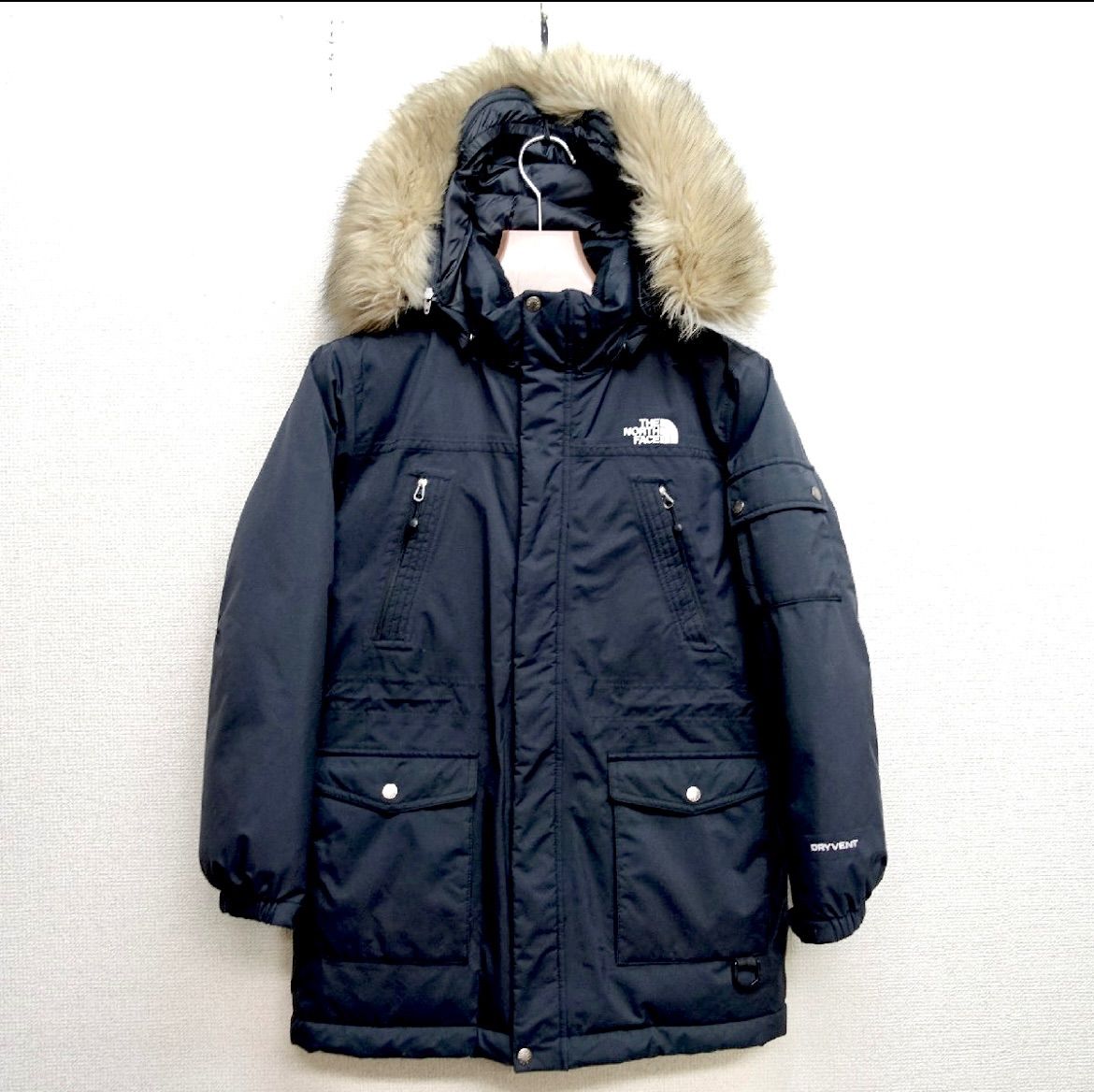 THE NORTH FACE ノースフェイス ドライベント マクマード ダウンジャケット キッズ 140サイズ 正規品 ブラック